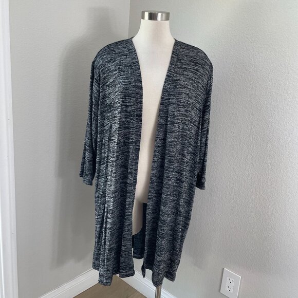 NEW Catherines Womens Plus 3X 26/28W Open Front Cardigan Mid Length Knit - Picture 1 of 9
